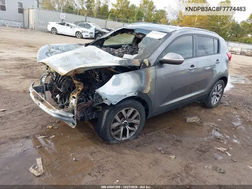 KNDPB3AC8F7774483 2015 Kia Sportage Lx