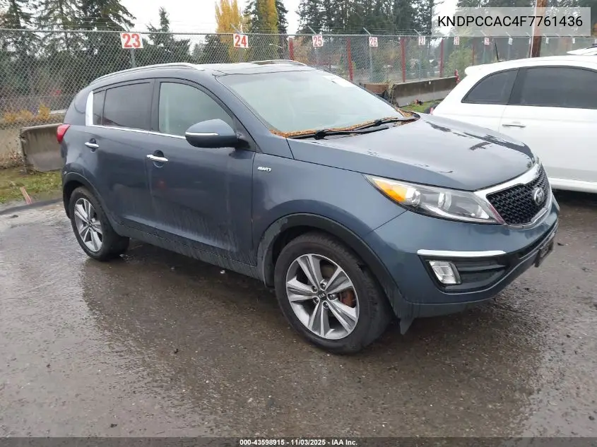 KNDPCCAC4F7761436 2015 Kia Sportage Ex