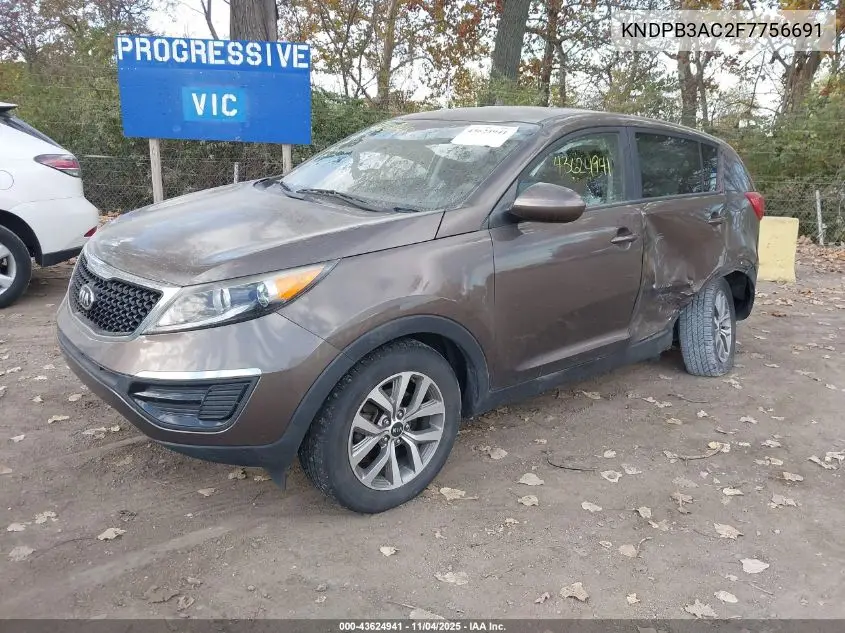 KNDPB3AC2F7756691 2015 Kia Sportage Lx