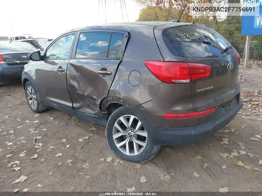 KNDPB3AC2F7756691 2015 Kia Sportage Lx
