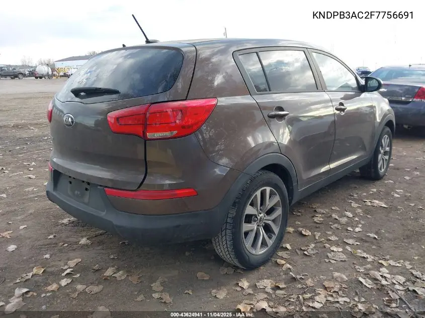 KNDPB3AC2F7756691 2015 Kia Sportage Lx