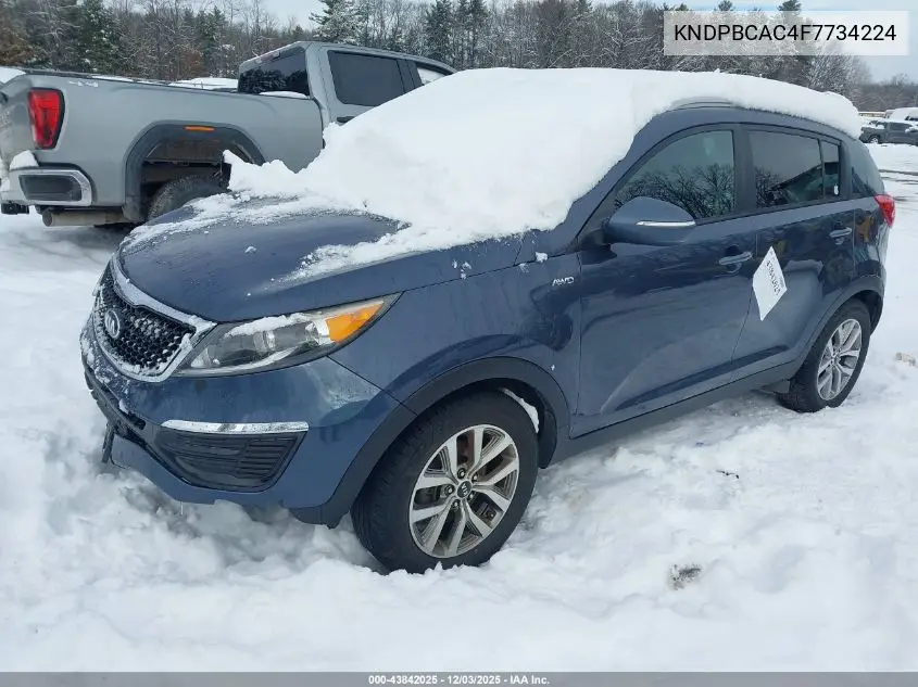 KNDPBCAC4F7734224 2015 Kia Sportage Lx