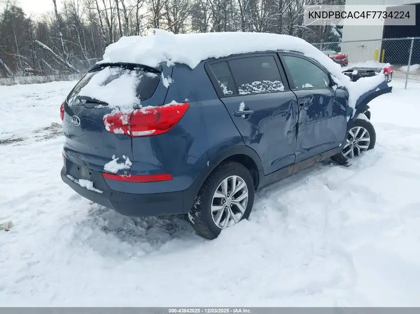 KNDPBCAC4F7734224 2015 Kia Sportage Lx