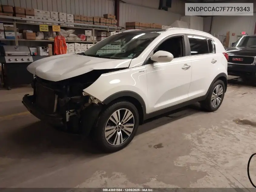 KNDPCCAC7F7719343 2015 Kia Sportage Ex