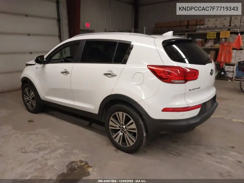 KNDPCCAC7F7719343 2015 Kia Sportage Ex