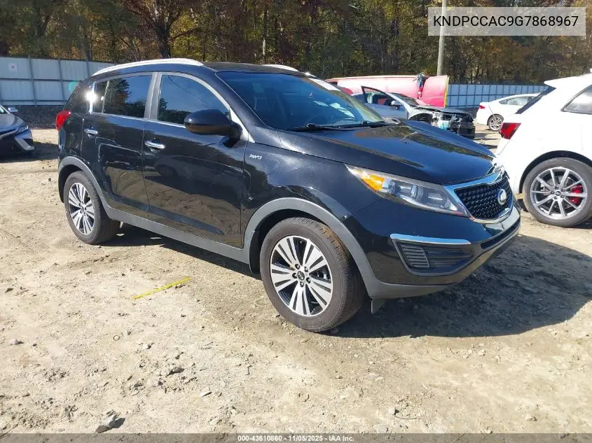 KNDPCCAC9G7868967 2016 Kia Sportage Ex