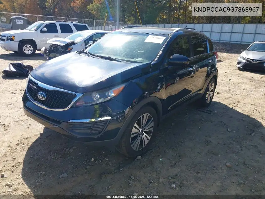 KNDPCCAC9G7868967 2016 Kia Sportage Ex