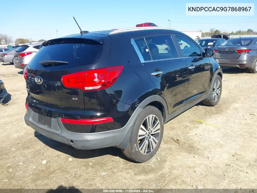 KNDPCCAC9G7868967 2016 Kia Sportage Ex
