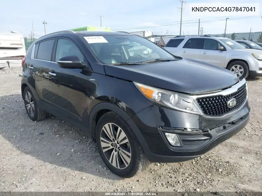 KNDPCCAC4G7847041 2016 Kia Sportage Ex