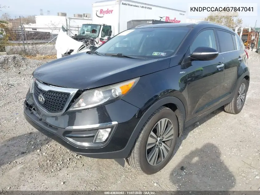 KNDPCCAC4G7847041 2016 Kia Sportage Ex