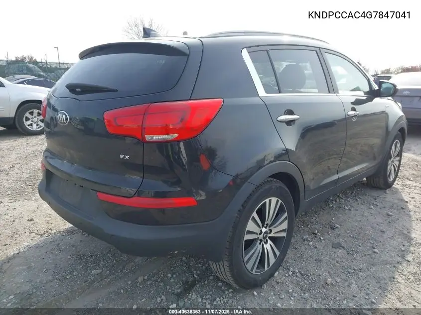 KNDPCCAC4G7847041 2016 Kia Sportage Ex