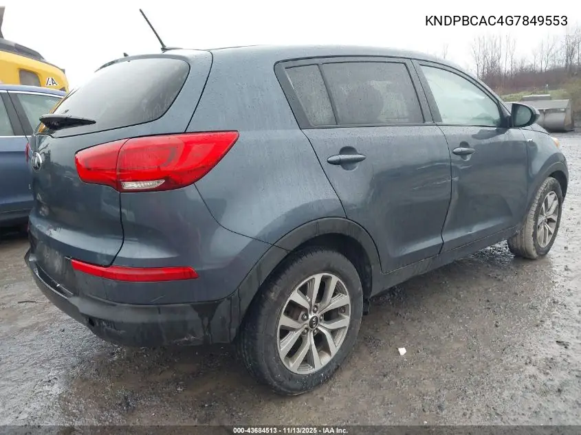 KNDPBCAC4G7849553 2016 Kia Sportage Lx