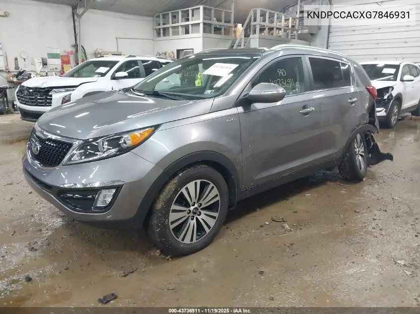 KNDPCCACXG7846931 2016 Kia Sportage Ex