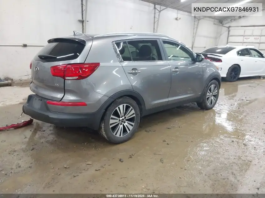 KNDPCCACXG7846931 2016 Kia Sportage Ex