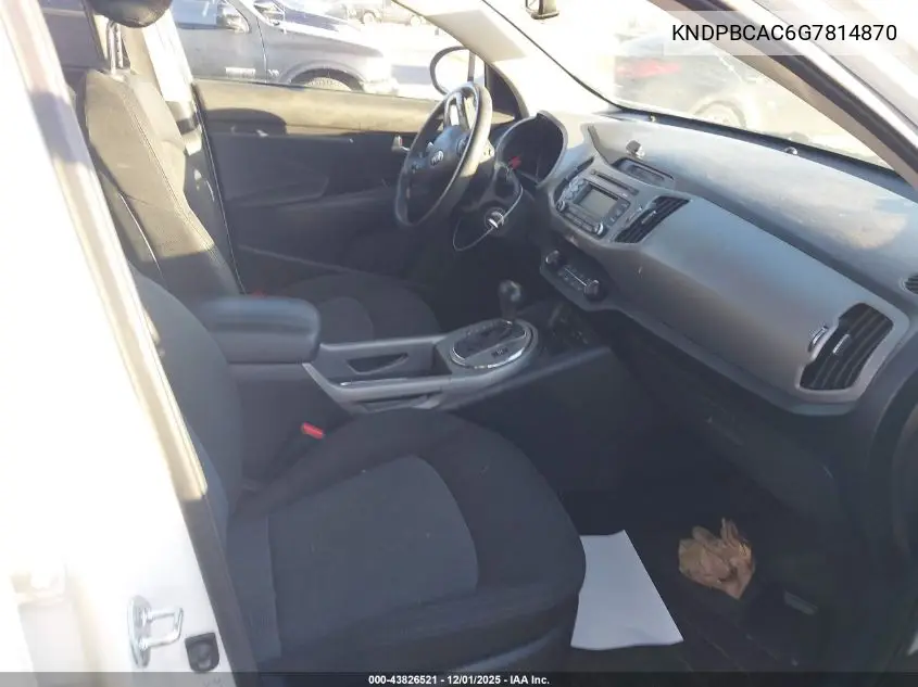 KNDPBCAC6G7814870 2016 Kia Sportage Lx