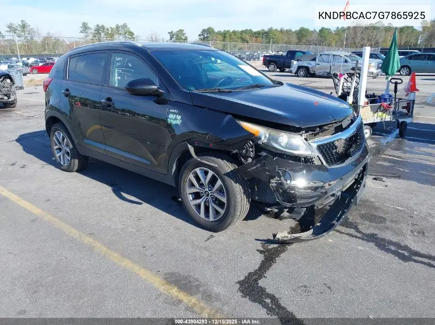 KNDPBCAC7G7865925 2016 Kia Sportage Lx