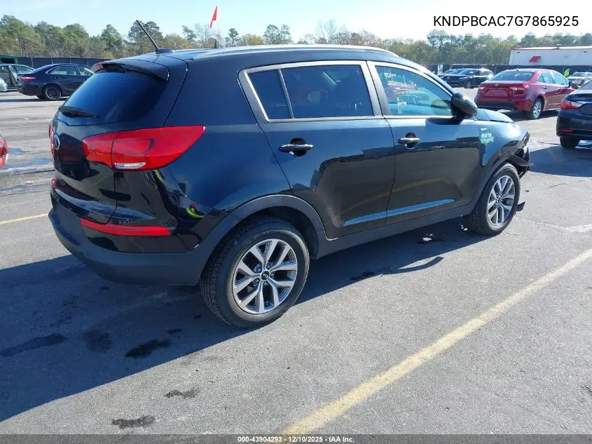 KNDPBCAC7G7865925 2016 Kia Sportage Lx