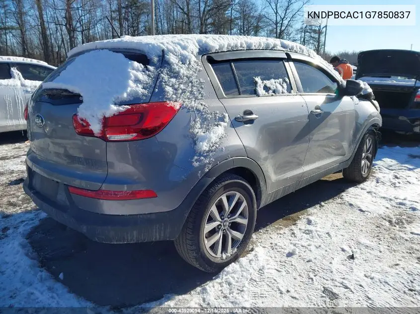 KNDPBCAC1G7850837 2016 Kia Sportage Lx