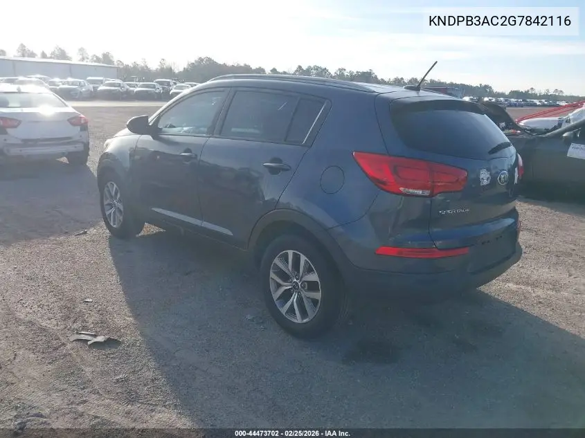 KNDPB3AC2G7842116 2016 Kia Sportage Lx
