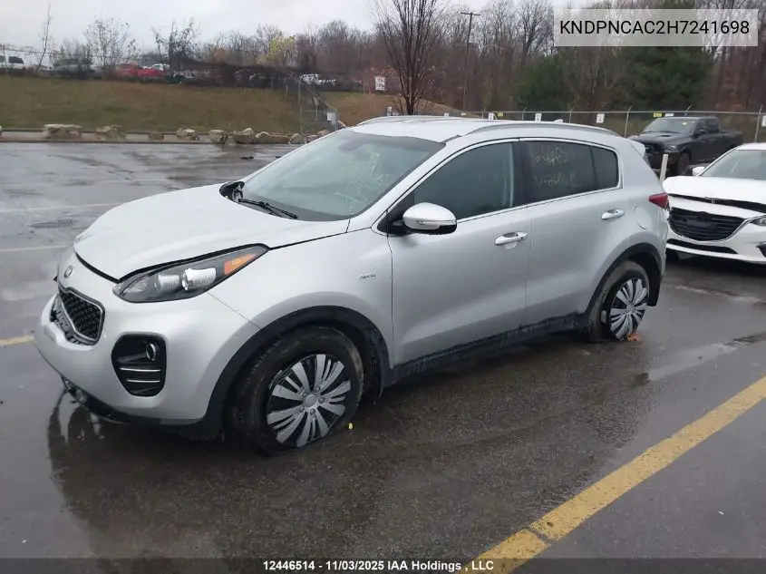 KNDPNCAC2H7241698 2017 Kia Sportage Ex