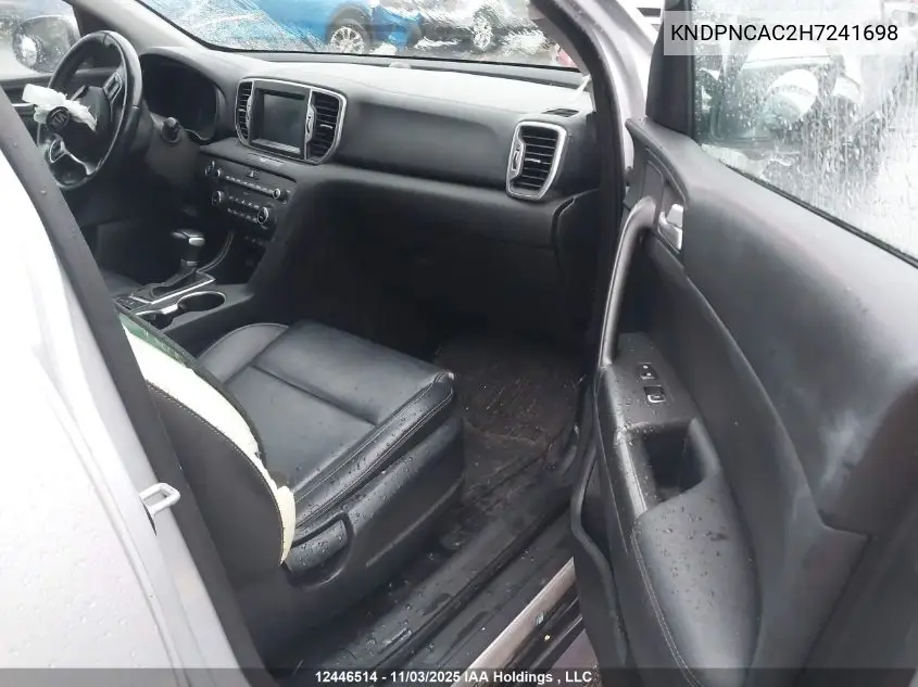KNDPNCAC2H7241698 2017 Kia Sportage Ex