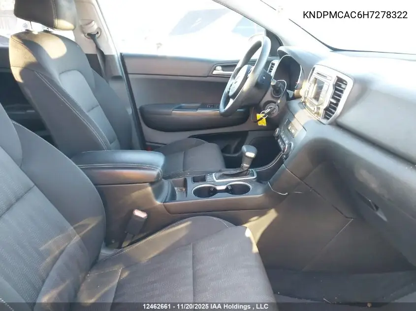 KNDPMCAC6H7278322 2017 Kia Sportage Lx