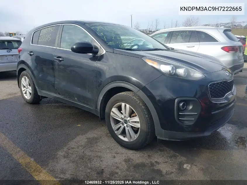 KNDPM3AC9H7222665 2017 Kia Sportage Lx