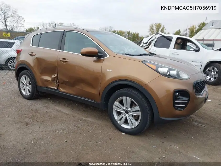 KNDPMCAC5H7056919 2017 Kia Sportage Lx