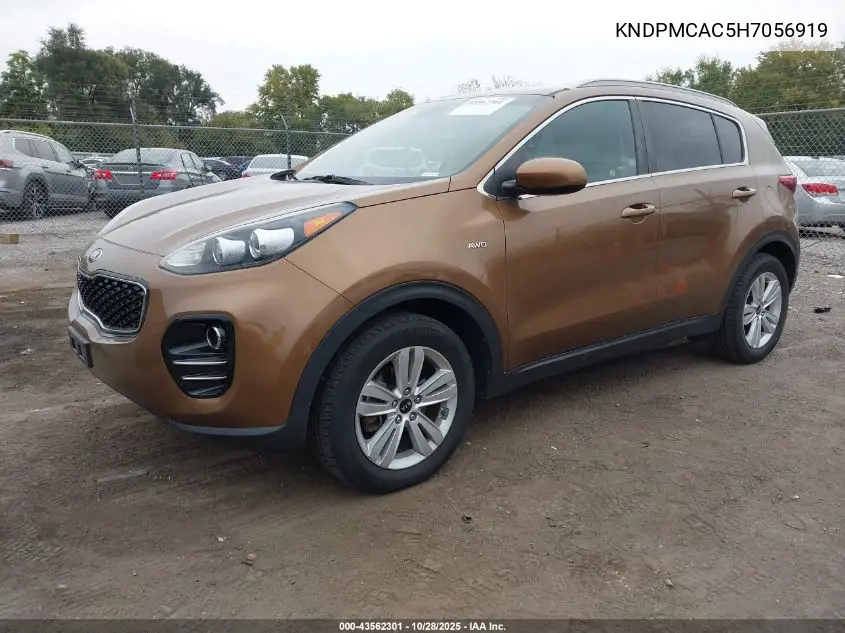 KNDPMCAC5H7056919 2017 Kia Sportage Lx