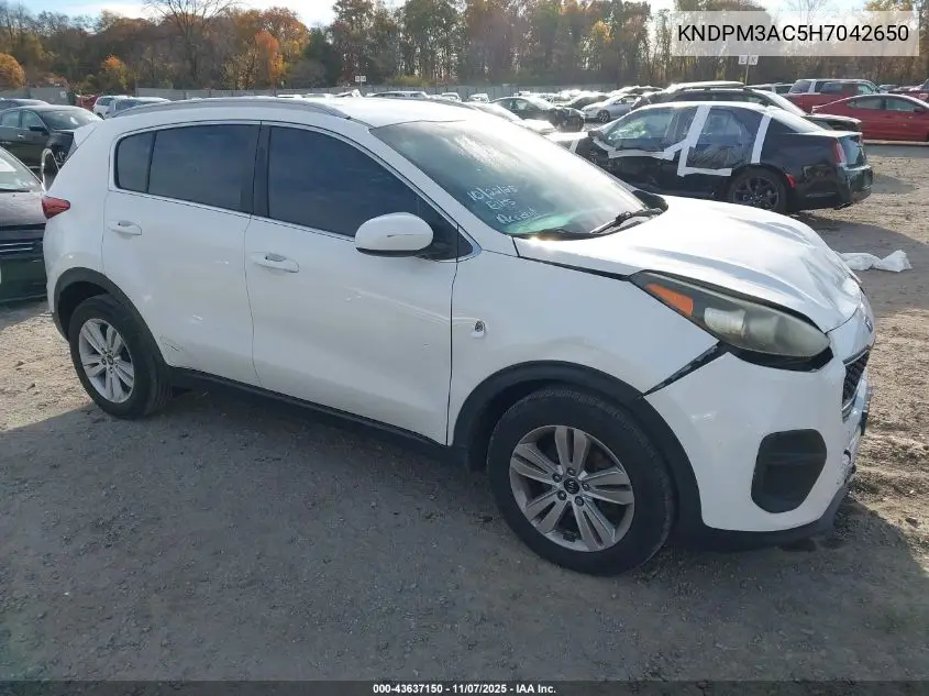 KNDPM3AC5H7042650 2017 Kia Sportage Lx