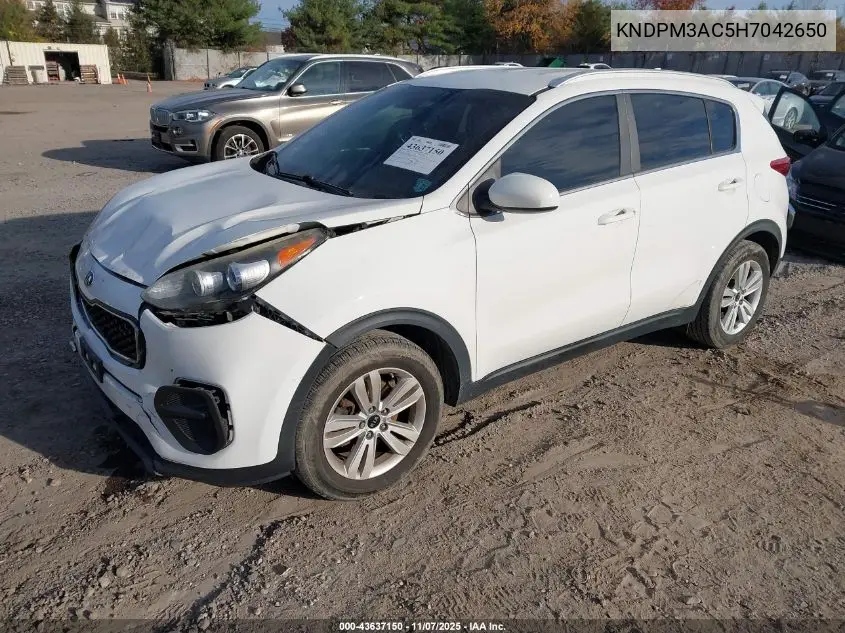 KNDPM3AC5H7042650 2017 Kia Sportage Lx