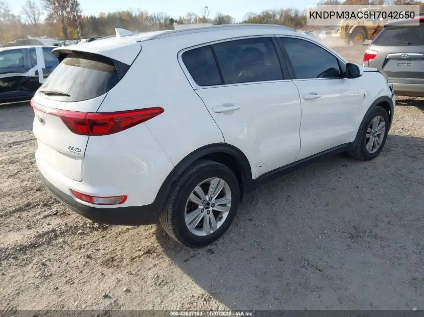 KNDPM3AC5H7042650 2017 Kia Sportage Lx