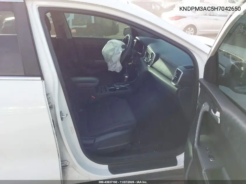 KNDPM3AC5H7042650 2017 Kia Sportage Lx