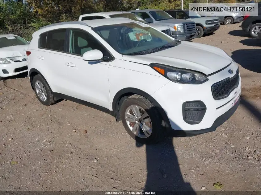 KNDPM3AC4H7150421 2017 Kia Sportage Lx