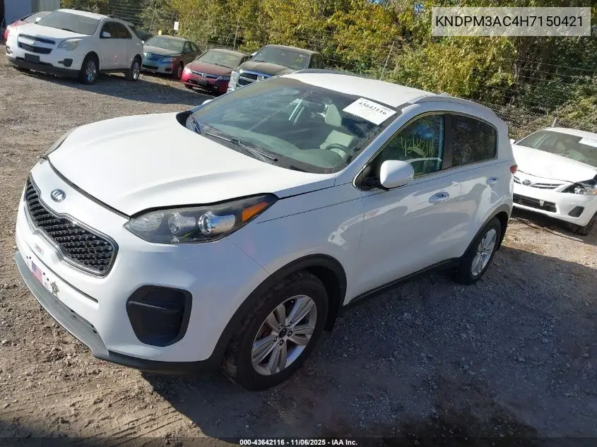 KNDPM3AC4H7150421 2017 Kia Sportage Lx