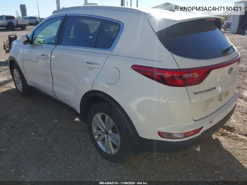 KNDPM3AC4H7150421 2017 Kia Sportage Lx