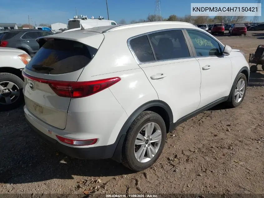KNDPM3AC4H7150421 2017 Kia Sportage Lx