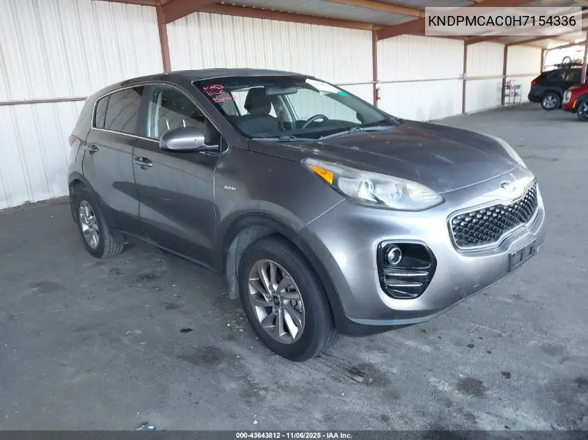 KNDPMCAC0H7154336 2017 Kia Sportage Lx