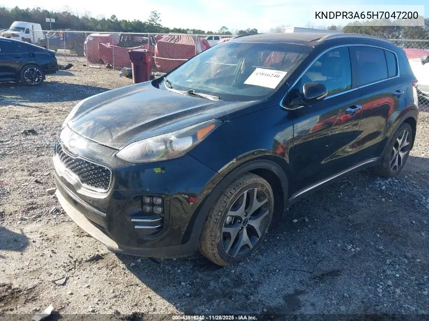 KNDPR3A65H7047200 2017 Kia Sportage Sx Turbo