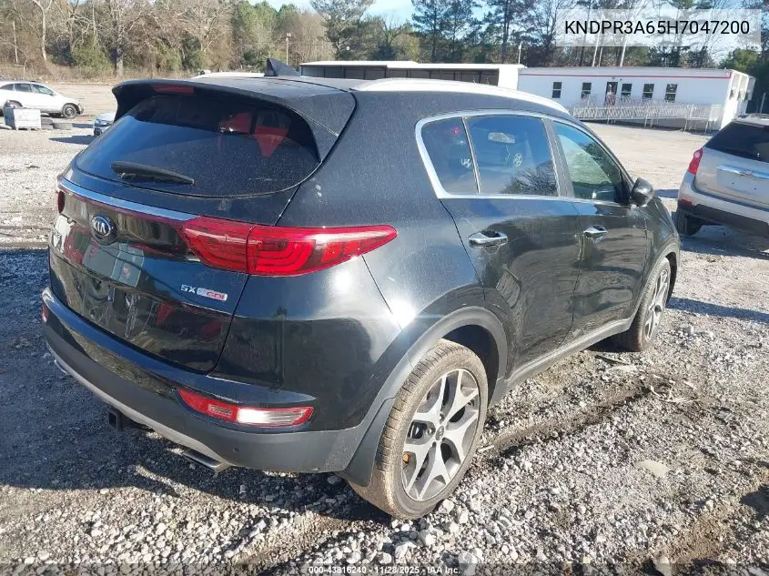 KNDPR3A65H7047200 2017 Kia Sportage Sx Turbo