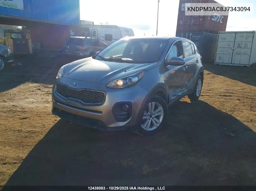 KNDPM3AC8J7343094 2018 Kia Sportage Lx