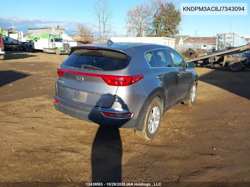 KNDPM3AC8J7343094 2018 Kia Sportage Lx