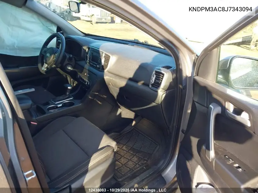 KNDPM3AC8J7343094 2018 Kia Sportage Lx