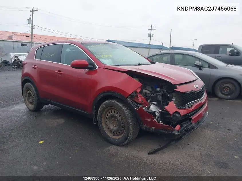 KNDPM3AC2J7456068 2018 Kia Sportage Lx