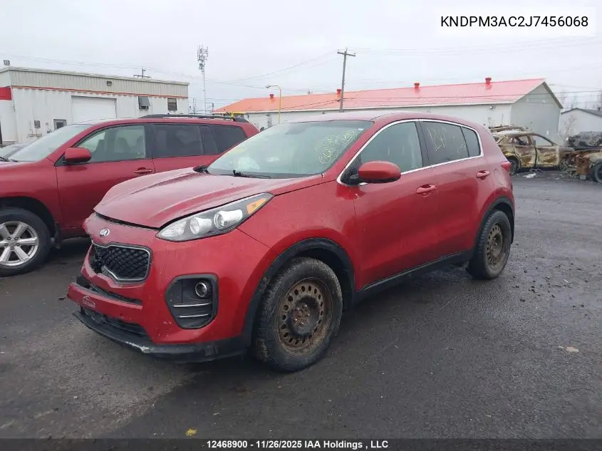 KNDPM3AC2J7456068 2018 Kia Sportage Lx