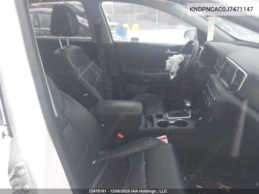 KNDPNCAC0J7471147 2018 Kia Sportage Ex