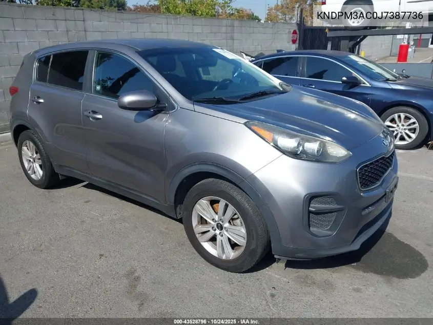 KNDPM3AC0J7387736 2018 Kia Sportage Lx