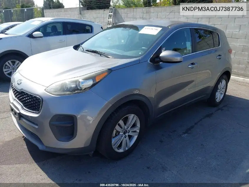 KNDPM3AC0J7387736 2018 Kia Sportage Lx