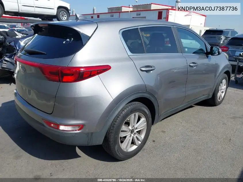KNDPM3AC0J7387736 2018 Kia Sportage Lx