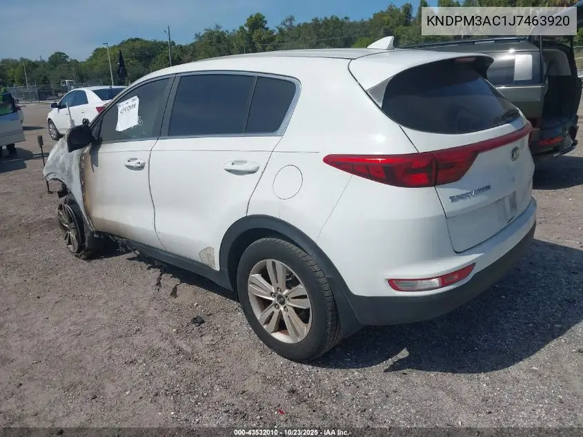 KNDPM3AC1J7463920 2018 Kia Sportage Lx